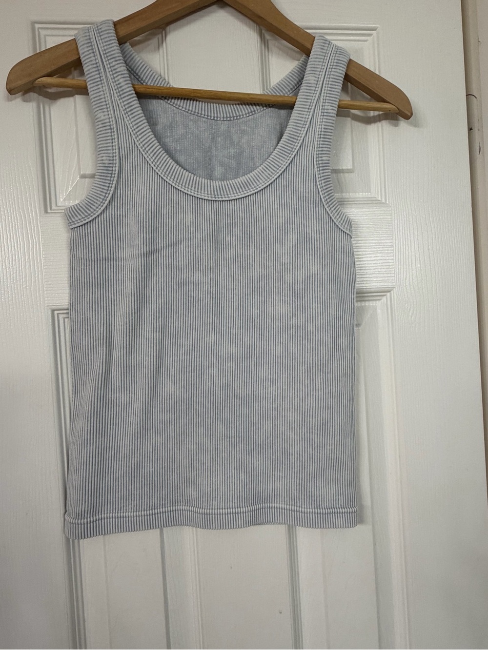 Zenana Women's Light Grey Ribbed Tank Top
